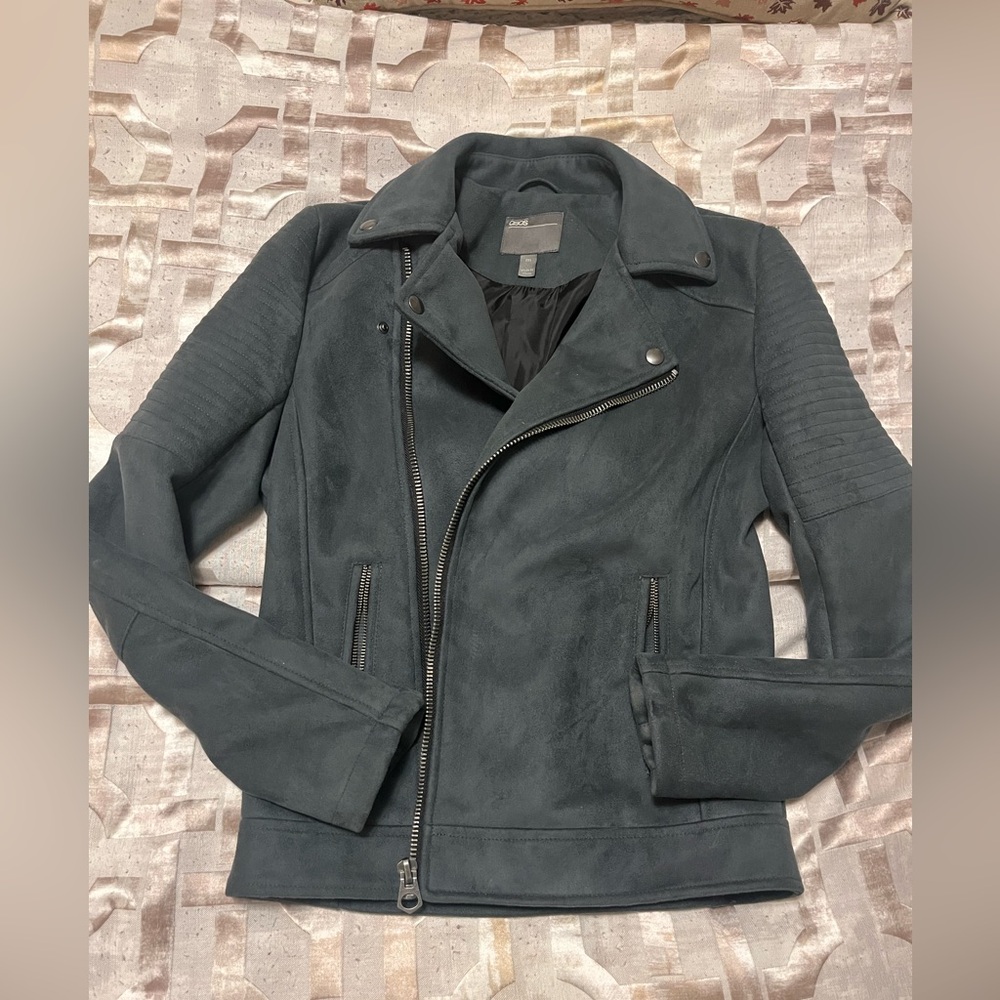ASOS Dark Grey Suede Jacket